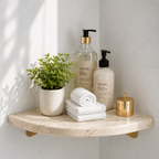 Travertine Stone Bathroom Shelf