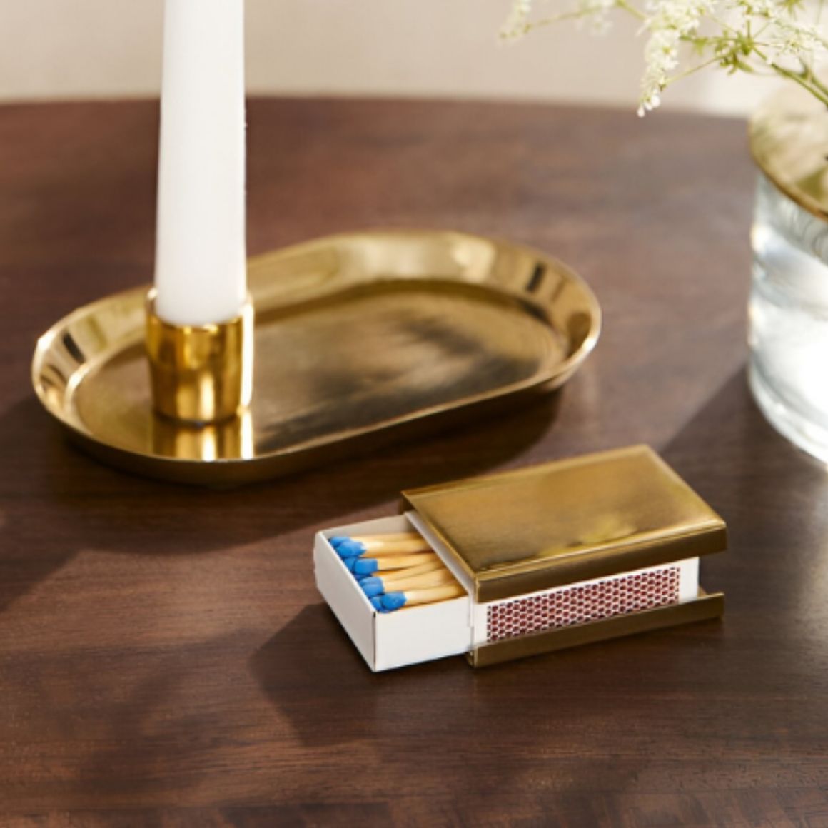 Premium Quality Safety Brass Matchbox Sleeve Holder Cover Customized Color Logo Durable Eco-Friendly Design Bulk Supply Low - Gold