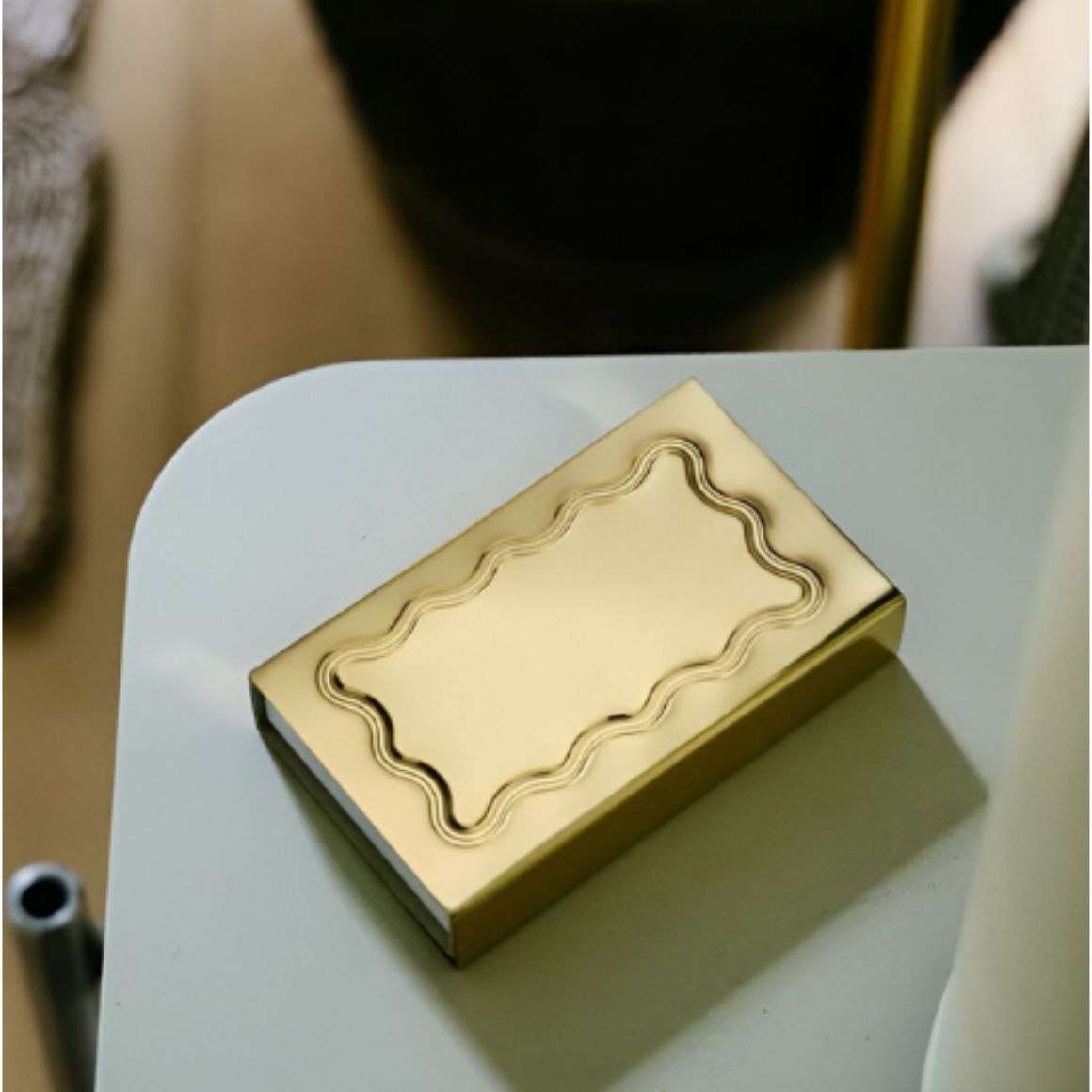 Premium Quality Safety Brass Matchbox Sleeve Holder Cover Customized Color Logo Durable Eco-Friendly Design Bulk Supply Low - Gold