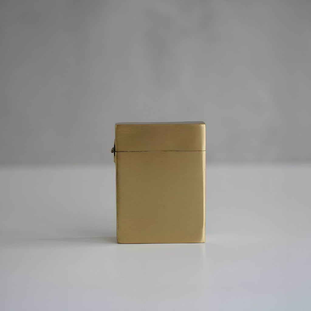 Custom Modern Style Aluminum Card Case Gold Playing Cards Box for Trading Card Storage New Product Ideas 2025