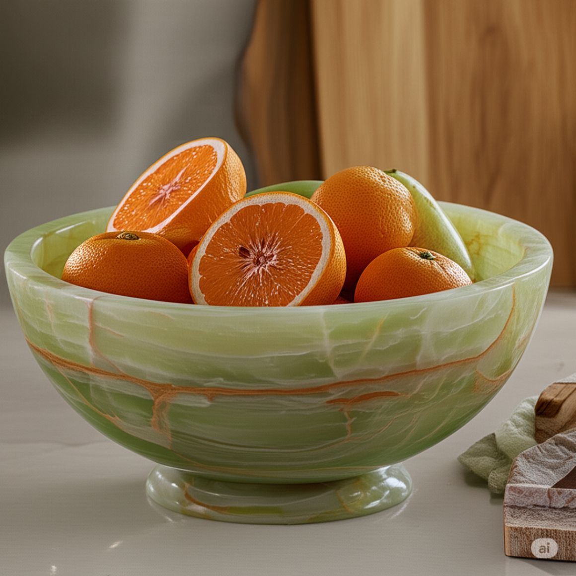 Premium Quality Green Onyx Decorative Bowl Natural Hand Carved Stone Dish Luxury Wholesale Supplier Factory Direct