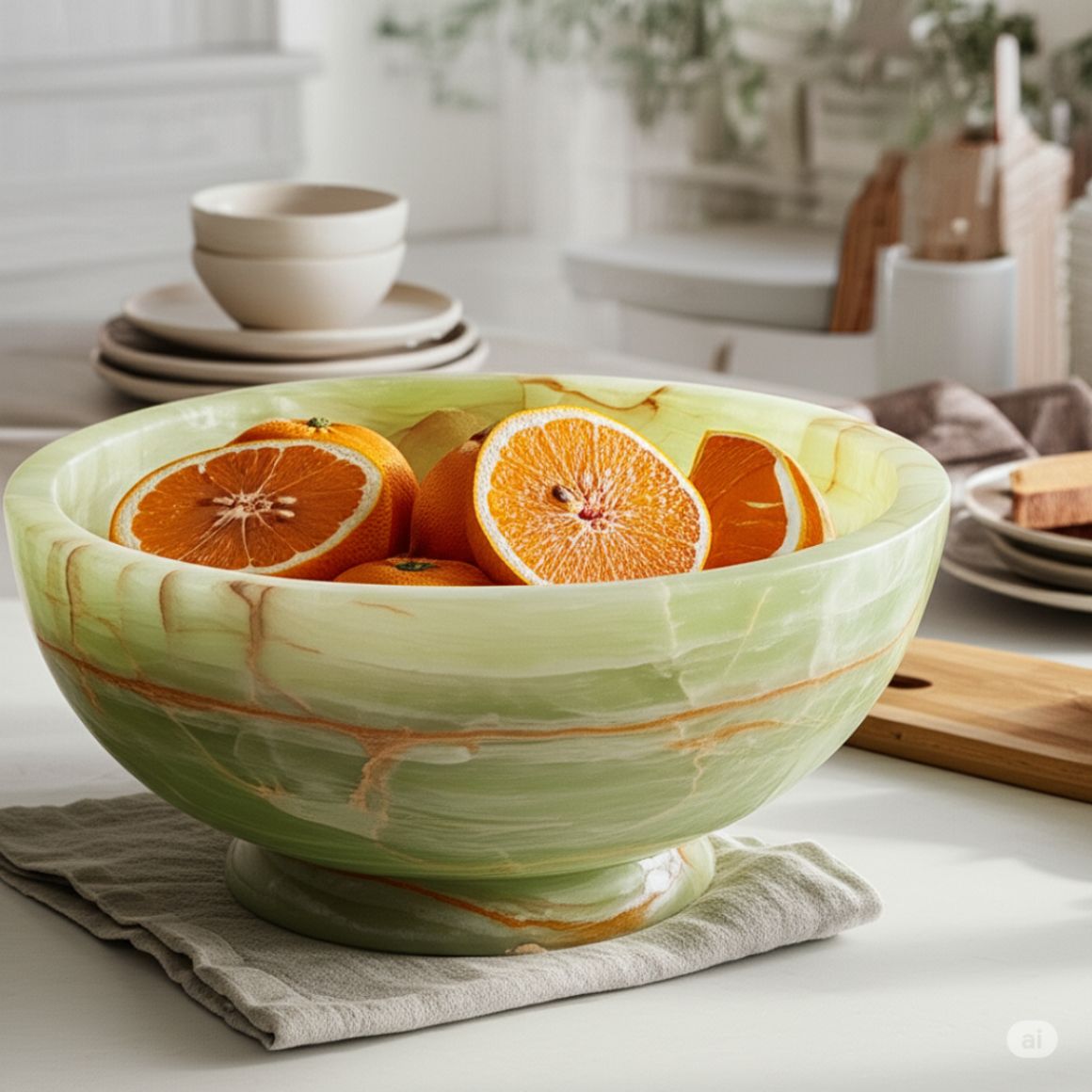 Premium Quality Green Onyx Decorative Bowl Natural Hand Carved Stone Dish Luxury Wholesale Supplier Factory Direct