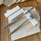 Hotselling Eco-Friendly Marble Spoon Fork Knife Rest Set Dishwasher Safe Handmade Luxury Tableware Utensil Holder Dining Decor
