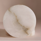 Luxury Handmade Alabaster Stone Coaster Set | Natural White Alabaster Drink Coasters | Premium Home Hotel Restaurant Decor
