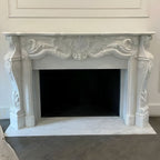 Classic Marble Fireplace Mantel Elegant Handmade Carved Stone Surround Premium Finish Factory Direct Wholesale Global Export