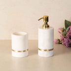 Wholesale High Quality Marble Automatic and Manual Soap Dispensers with Modern Design Refillable Custom Logo for Bathroom Use