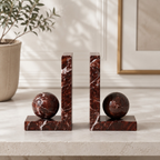 Luxury Modern Nordic Marble Movable Customizable Bookends Decorative Handmade Organizer Bookends Home Office/Living