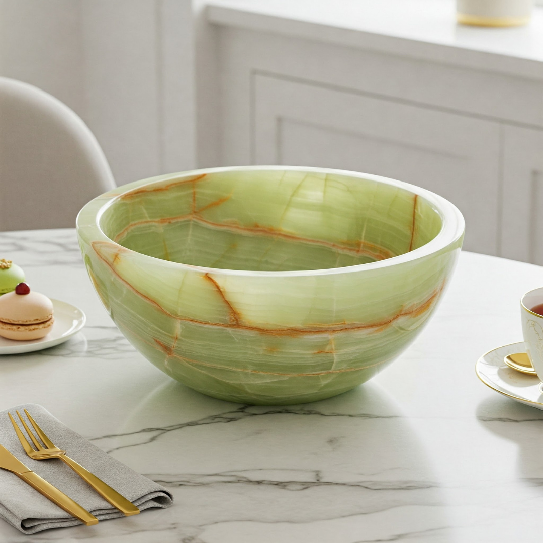 Natural Green Onyx Bowl