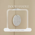 Direct Factory Supply Traditional White Marble Door Handle for Drawer Cabinet Dresser with Durable Push-Pull Function