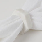 Wholesale Price High Quality Artisan Crafted Elegant Natural Travertine Stone Natural Beige Customized Branding Napkin Rings