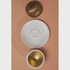 Custom Mubkhar Brass Incense Burner Gold Bakhoor Burner with White Marble and Gold Brass for Arabic Home Decor Gifts
